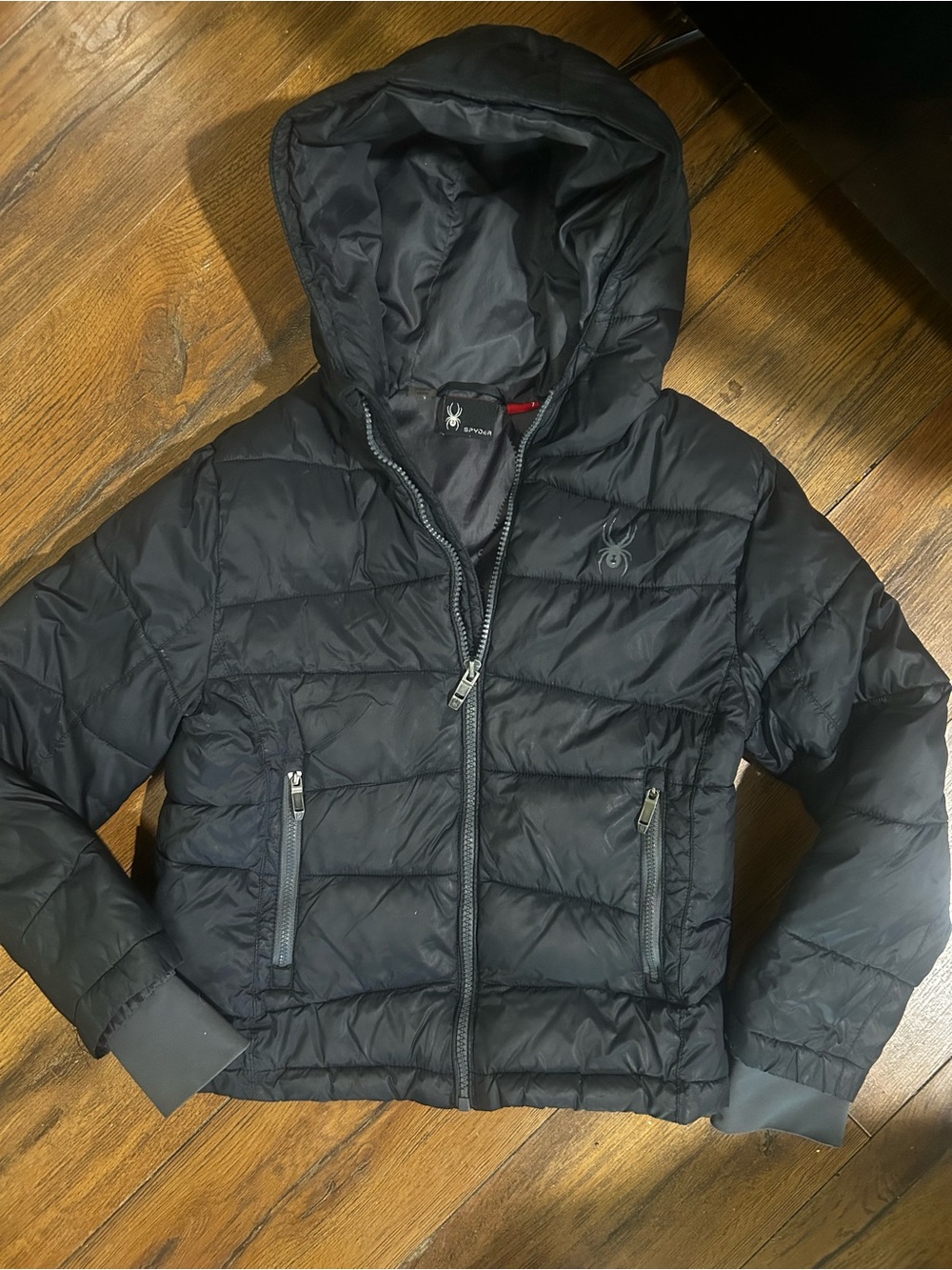 Boys Spyder Nexus Hooded lightweight Puffer Jacket (7)